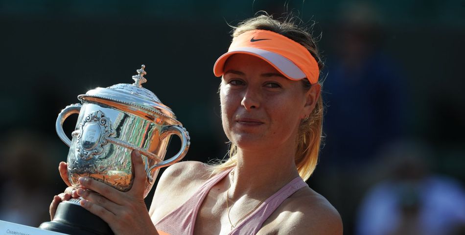Maria Sharapova après sa victoire en finale de Roland Garros 2014