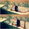 Capucine Anav dans son bain au Maroc