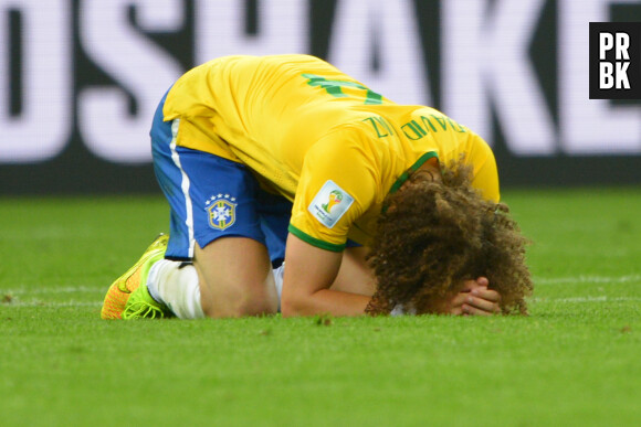 David Luiz sous le choc après Brésil VS Allemagne, le 8 juillet 2014
