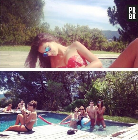 Malika Ménard fête ses 27 ans en bikini à la piscine avec ses proches