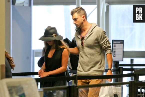 Lea Michele : Matthew Paetz affectueux, le 15 juillet 2014 à Los Angeles