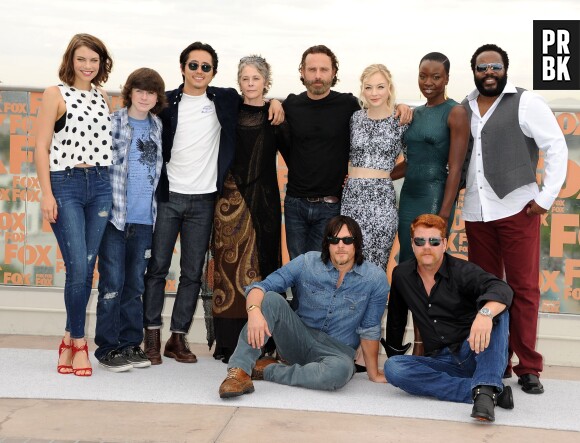 Le cast de The Walking Dead sur le tapis rouge du Comic-Con 2014 à Los Angeles