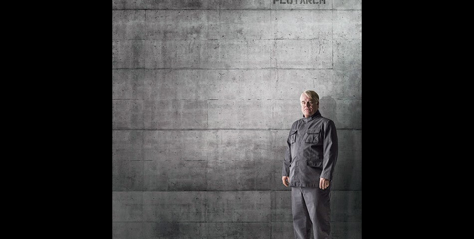 Hunger Gales 3 : Philip Seymour Hoffman (Plutarch) sur une affiche
