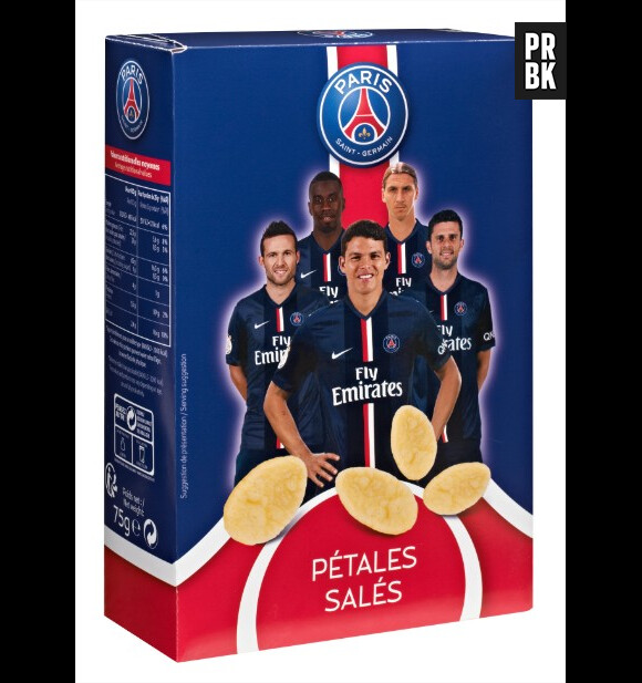 Zlatan, Matuidi, Silva, Cabaye... le PSG commercialise des biscuits apéritifs à leur effigie