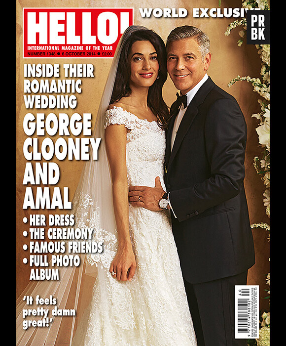 George Clooney et Amal Alamuddin : couple marié en Une de Hello