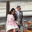  George Clooney et Amal Alamuddin &agrave; Venise pour leur mariage 