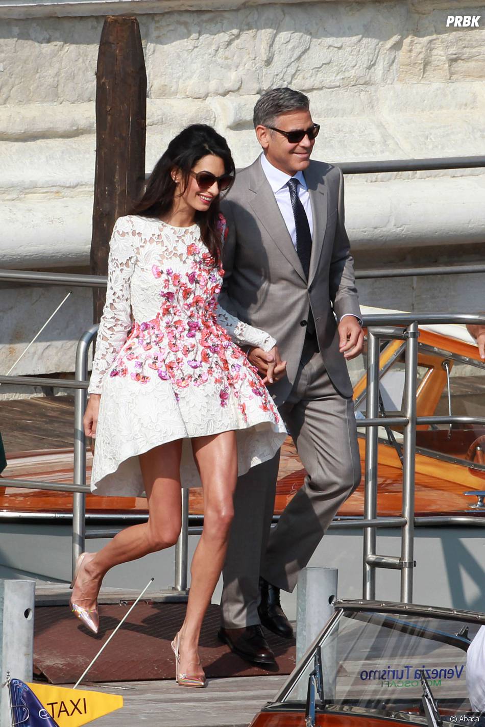George Clooney Et Amal Alamuddin A Venise Pour Leur Mariage