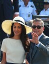  George Clooney et Amal Alamuddin : heureux &agrave; Venise apr&egrave;s leur mariage, le 29 septembre 2014 
