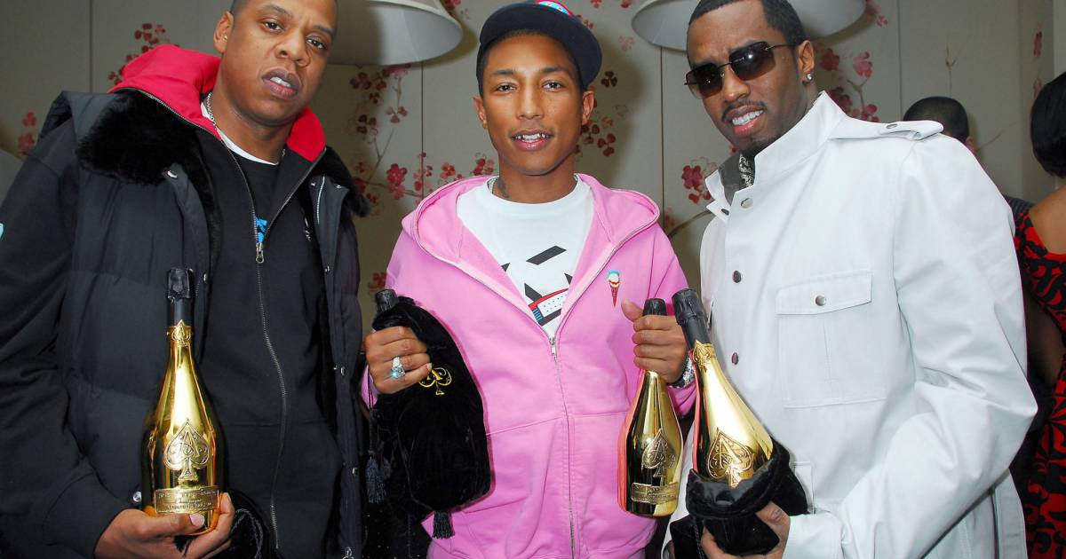 Jay Z, Pharrell Williams et P.Diddy, tous fans du champagne français ...