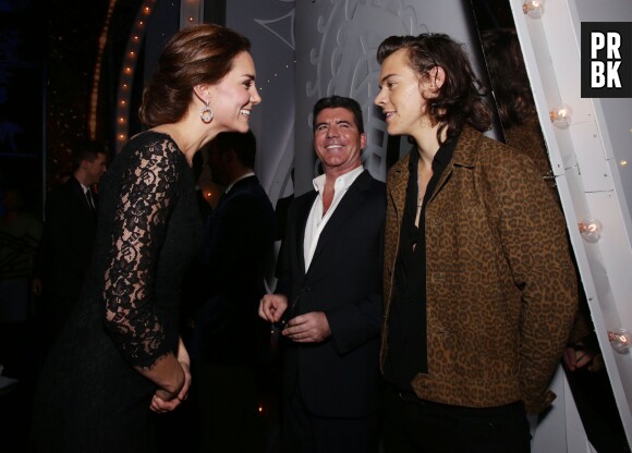 Kate Middleton, Harry Styles et Simon Cowell à la soirée Royal Variety Performance, le 13 novembre 2014 à Londres