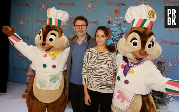 Michel Hazanavicius et Bérénice Béjo à l'ouverture de la saison de Noël à Disneyland Paris, le 15 novembre 2014 à Marne-La-Vallée