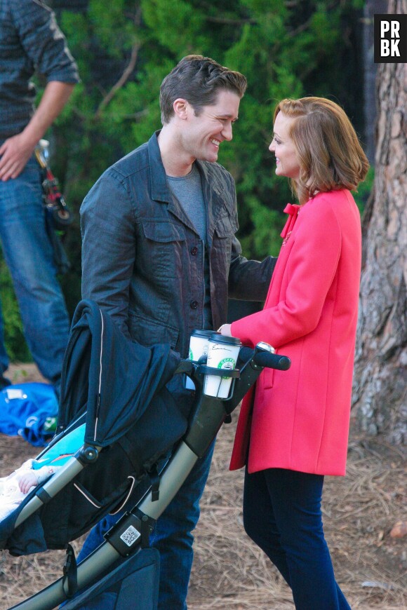 Glee saison 6 : Matthew Morrison et Jayma Mays sur le tournage