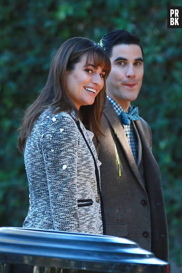 Glee saison 6 : Lea Michele et Darren Criss en plein tournage