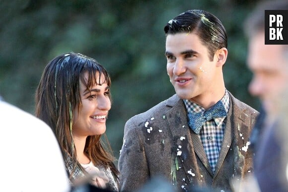 Glee saison 6 : Lea Michele et Darren Criss s'amusent sur le tournage