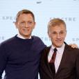 Daniel Craig et Christoph Waltz à l'annonce de James Bond 24 le 4 décembre 2014