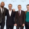 Dave Baustista, Sam Mendes, Christoph Waltz et Andrew Scott à l'annonce de James Bond 24 le 4 décembre 2014