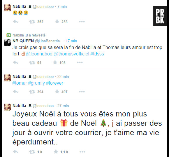 Nabilla Benattia : tweets énigmatiques pour Thomas Vergara ?