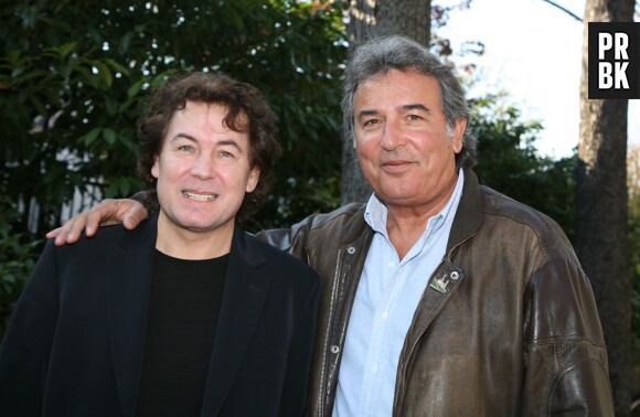 Bernard Minet et Framboisier réunis le 25 janvier 2007 à l'occasion de la sortie du single 'Nicolas et Ségolène'