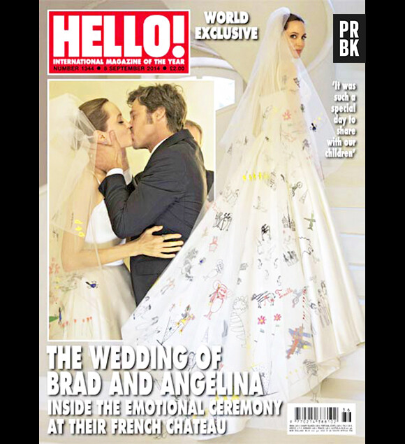 Angeline Jolie et Brad Pitt : photos de mariage dans le magazine Hello