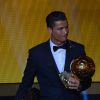 Cristiano Ronaldo sacré Ballon d'or 2014 à Zurich, le 12 janvier 2015