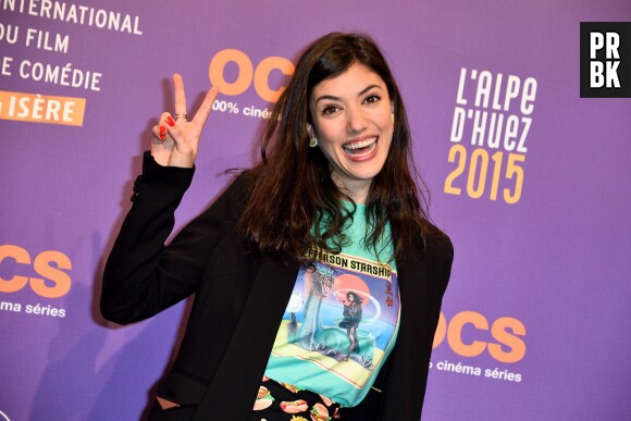 Vanessa Guide à la cérémonie d'ouverture du Festival du film de comédie de l'Alple d'Huez, le 14 janvier 2015