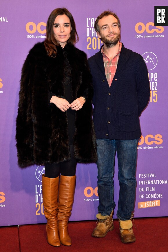 Elodie Bouchez et Jonathan Lambert à la cérémonie d'ouverture du Festival du film de comédie de l'Alple d'Huez, le 14 janvier 2015
