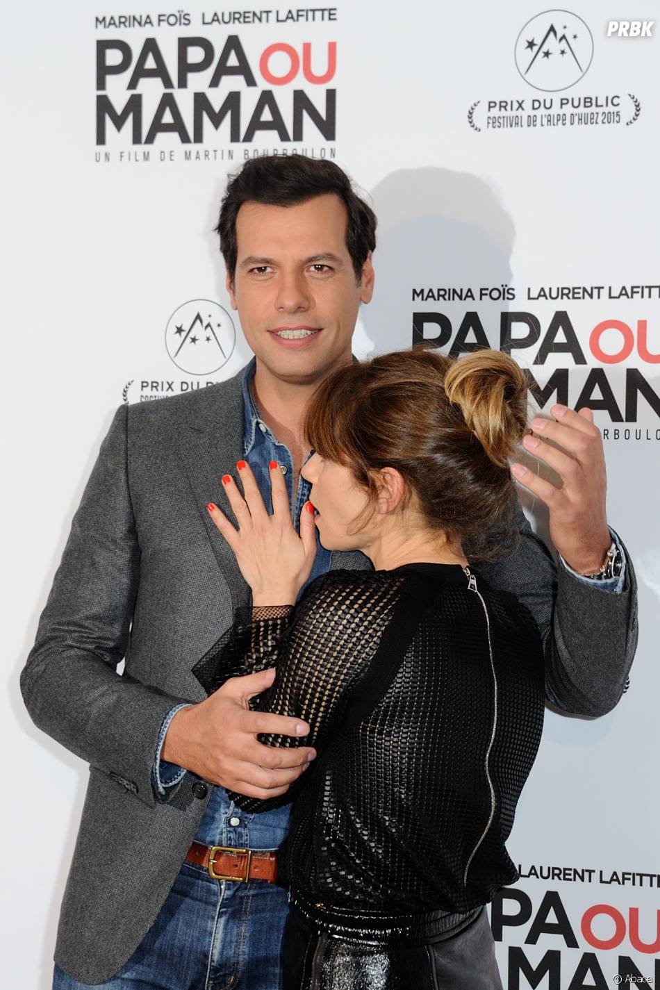 Marina Foïs et Laurent Lafitte assurent le show à l'avantpremière de Papa ou Maman, le 26