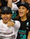  Nicole Scherzinger et Lewis Hamilton heureux, le 23 novembre 2014 &agrave; Abou Dhabi 