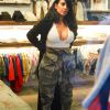 Kim Kardashian ultra décolletée à New-York, le 9 février 2015