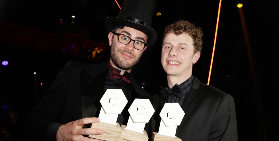  Cyprien et Norman aux Web Comedy Awards 2014 organis&amp;eacute;s par W9, Youtube et Orangina, le 21 mars 2014 &amp;agrave; Paris 