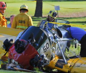 Harrison Ford miraculé après le crash d'un avion le 5 mars 2015