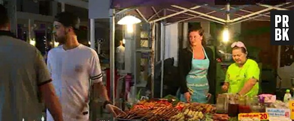Les Marseillais en Thaïlande : Antonin et Norma Julia lors d'un job lors de l'épisode 9 diffusé le 11 mars 2015, sur W9