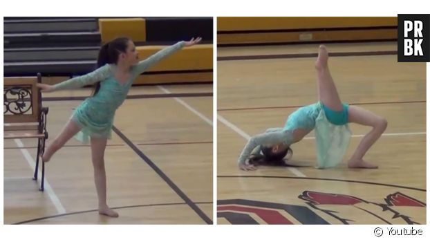 La petite Alissa, huit ans, continue à danser malgré son handicap.