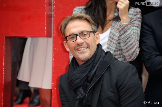 Julien Courbet &agrave; la conf&eacute;rence de presse annuelle de RTL, le 4 septembre 2014