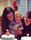  Marco Verratti et sa copine Laura Zazzara f&ecirc;tent les 1 an de leur fils Tommaso en mars 2015 