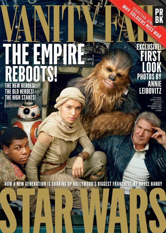 Star Wars 7 sur la couverture du magazine Vanity Fair, mai 2015