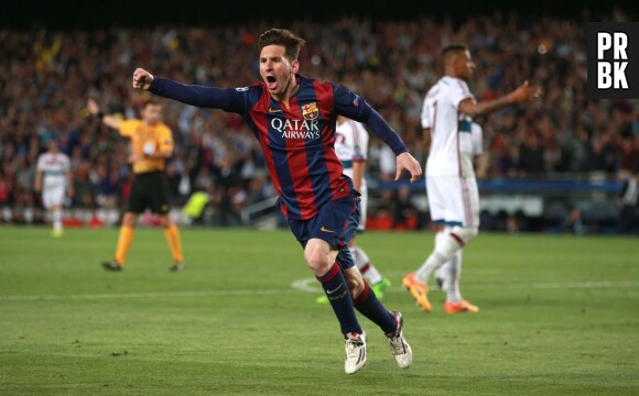 Lionel Messi pendant FC Barcelone vs Bayern Munich, le 6 mai 2015 au Camp Nou