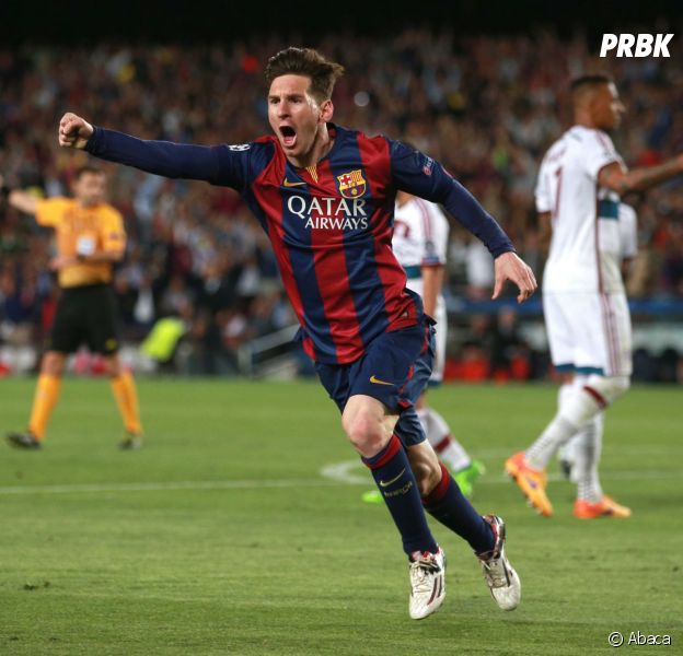 Lionel Messi pendant FC Barcelone vs Bayern Munich, le 6 mai 2015 au Camp Nou