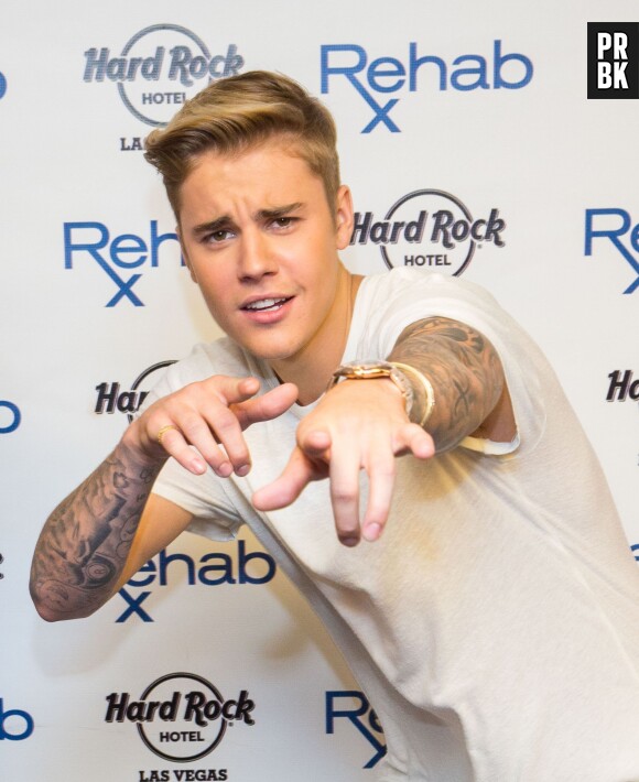 Justin Bieber à une fête organisée à Las Vegas le samedi 2 mai 2015