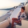 Caroline Receveur en vacances sur l'île de Santorin sur Instagram
