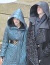  Hunger Games 4 : Jennifer Lawrence et Liam Hemsworth sur le tournage d'une scène avec Katniss et Gale, le 7 mai 2014 en France 