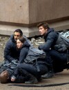 Hunger Games 4 : Jennifer Lawrence et Liam Hemsworth en tournage à Noisy le Grand le 13 mai 2014
