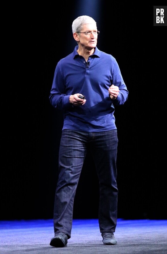 Tim Cook lors de la keynote d'Apple à la WWDC, le 8 juin 2015