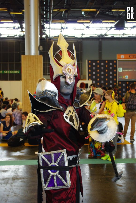 Un cosplayer au salon Japan Expo, le 5 juillet 2015