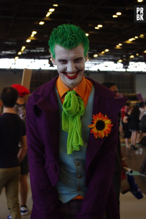 Un cosplayer du Joker au salon Japan Expo, le 5 juillet 2015