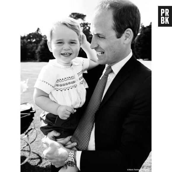 Prince William et Prince George complices au baptême de Charlotte : la belle photo de Mario Testino