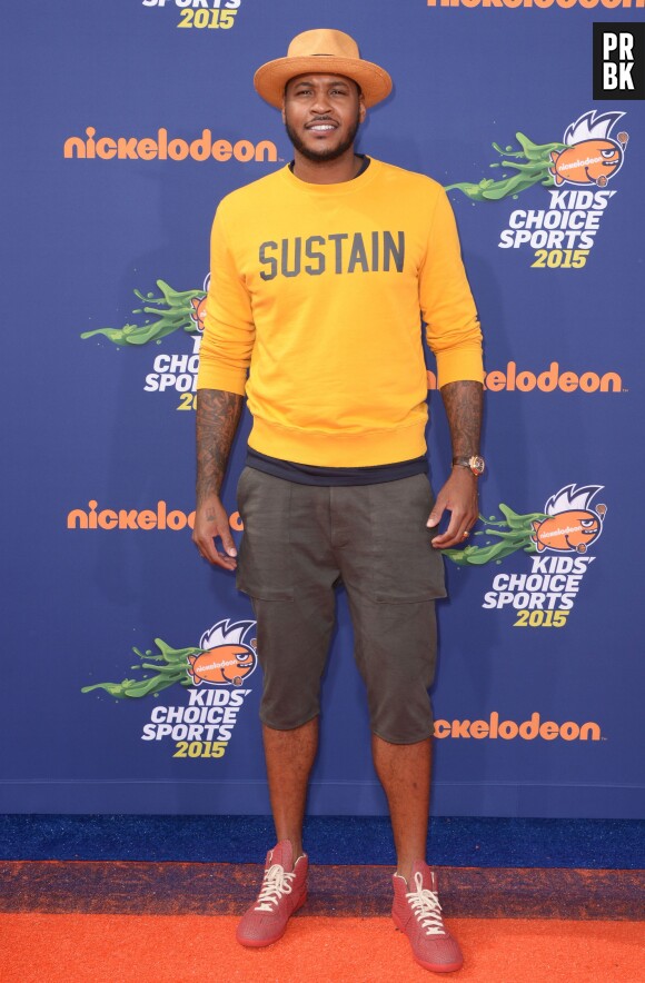 Carmelo Anthony au Nickelodeon Kids' Choice Sports Awards 2015 à Los Angeles aux USA le jeudi 16 juillet