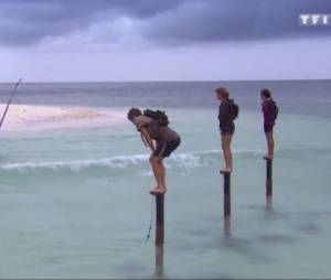 Koh Lanta 2015 : Marc, Chantal et Mélissa à l'épreuve des poteaux lors de la finale, le 24 juillet sur TF1