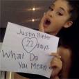Justin Bieber recrute Ariana Grande pour faire la promo de son single What Do You Mean sur Instagram