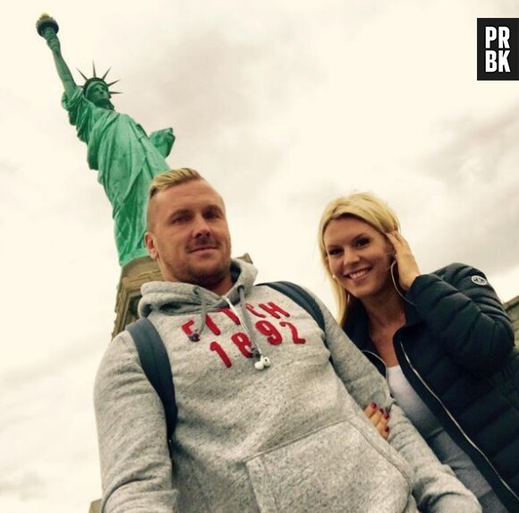 Amélie Neten et son petit-ami Philippe Léonard, à New-York, le 2 octobre 2015